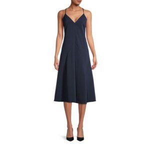 NWT Thakoon Midnight Blue A-Line Spaghetti Strap Slip Dress‎ Size 8